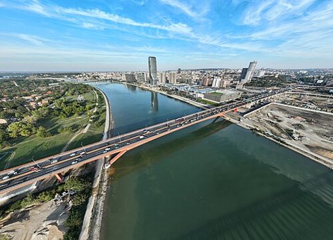 The Sava River in Belgrade