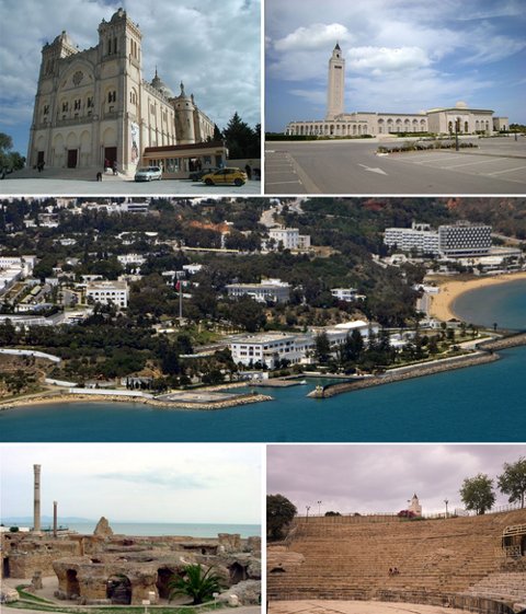 Views of Carthage and its surviving ruins