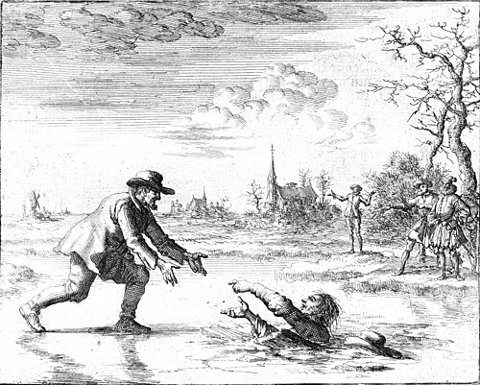 Jan Luyken’s later illustration of the Dirk Willems rescue narrative