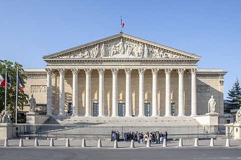 The Palais Bourbon, home of the French National Assembly