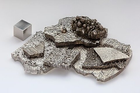 Cobalt metal — material illustration, not the radioactive source