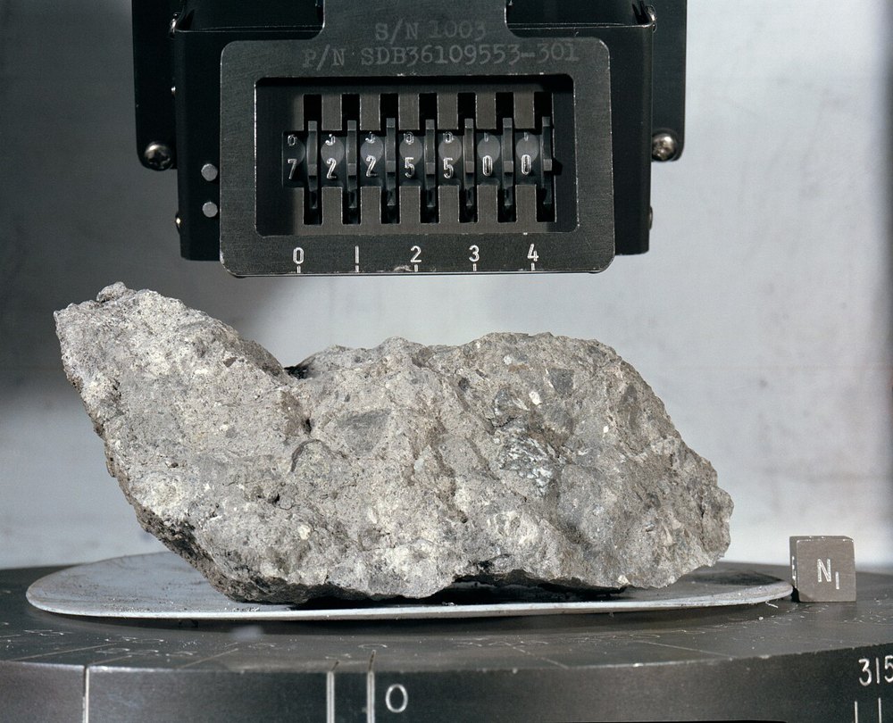 Apollo 17 lunar sample 72255 — an example of lunar research material, not identified as a stolen sample