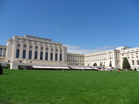The Palace of Nations in Geneva — United Nations context
