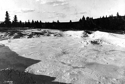 Historical photograph of Fountain Paint Pot — Yellowstone thermal-area context